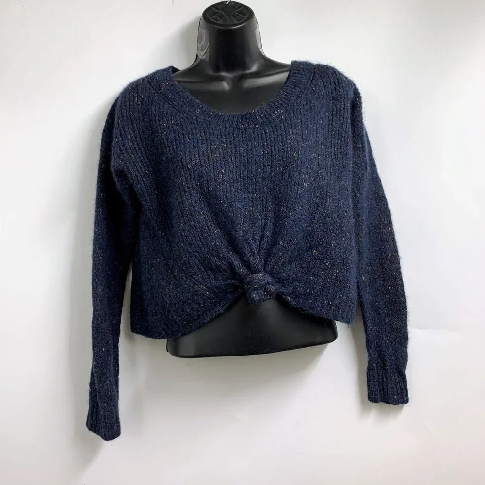Aritzia Babaton Women's‎ Alpaca & Wool Blended Faux Front Tie Sweater Size M